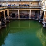 Historic landmark Roman Baths in Bath, England, UK