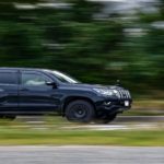 Car zooming on the the road