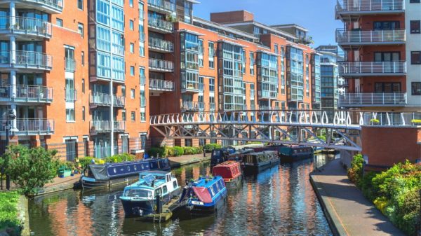 Buildings and canals in Birmingham