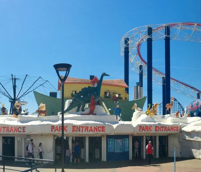 Blackpool Pleasure Beach Theme Park Entrance
