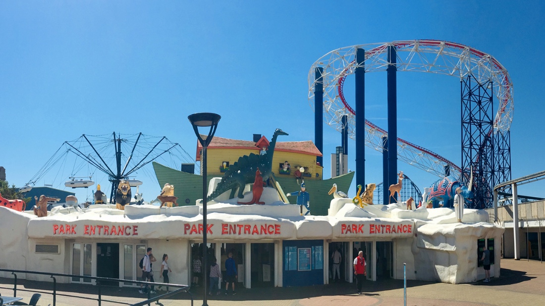 Blackpool Pleasure Beach Theme Park Entrance
