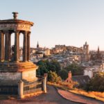 Calton Hill, Edinburgh sunset view