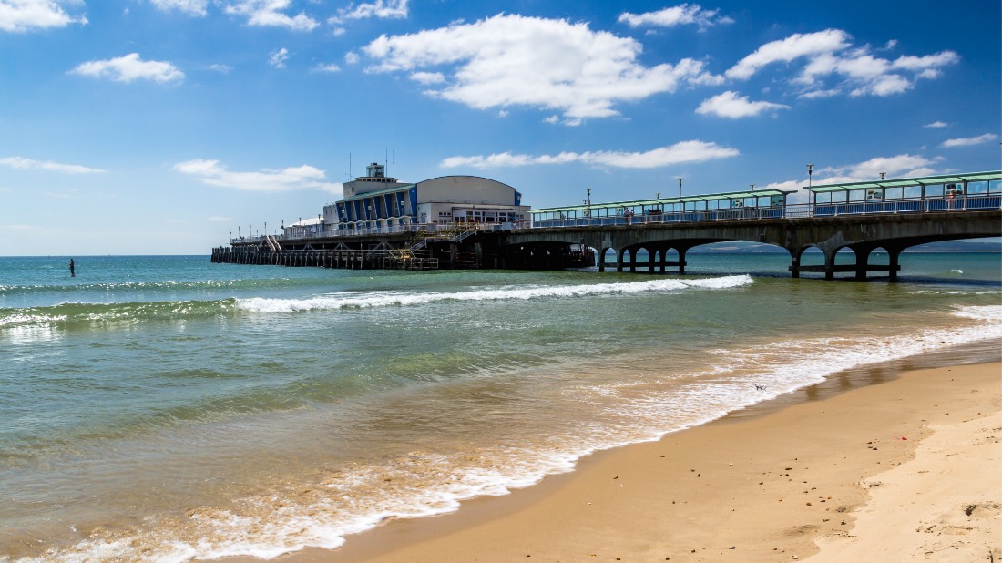Beach scenery in Dorset