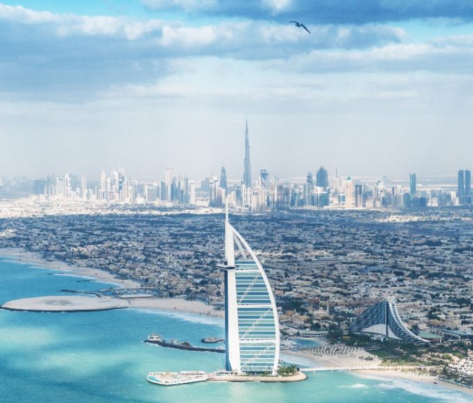 Dubai aerial view