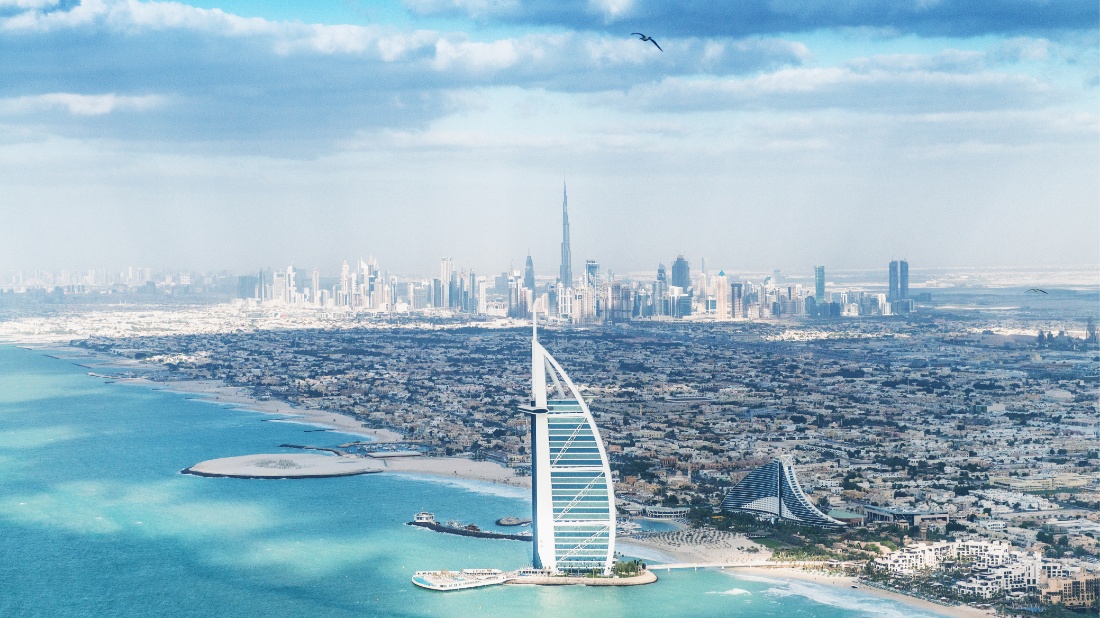 Dubai aerial view