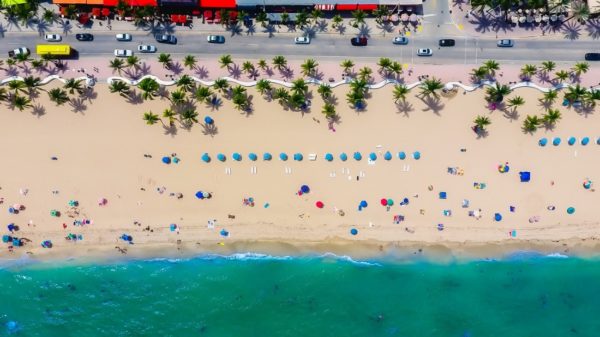 Fort Lauderdale Beach Aerial View