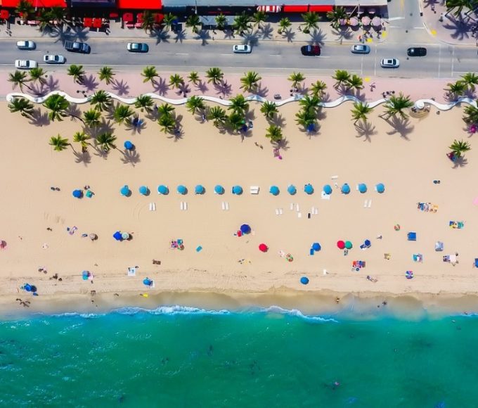 Fort Lauderdale Beach Aerial View