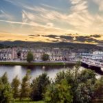 Inverness Cityscape and sunset view