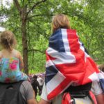 Family with United Kingdom Flag