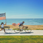 Father and Daughters in a US vacation