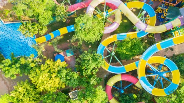 Aerial view of a Waterpark