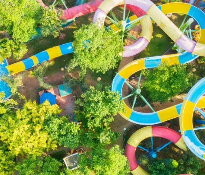 Aerial view of a Waterpark