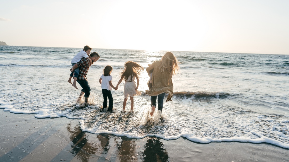 Family on a weekend vacation