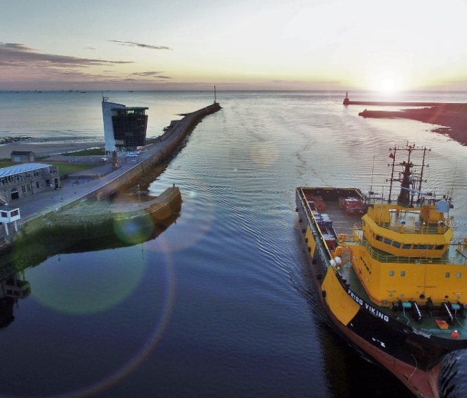 One of many harbours in Aberdeen