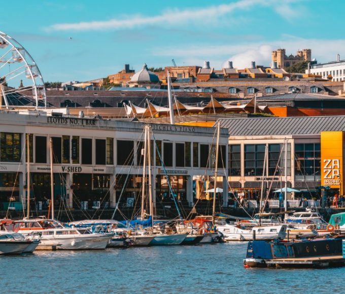 The harbourside in Bristol city centre