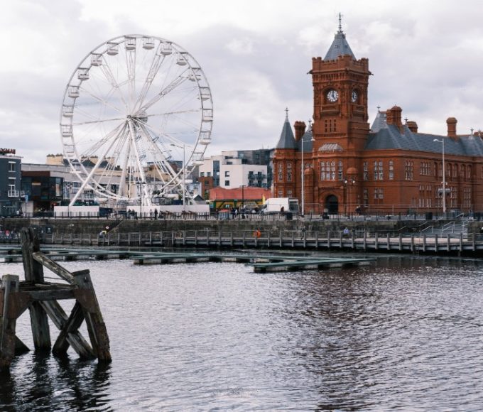 Vew of Cardiff Bay, Cardiff, Wales