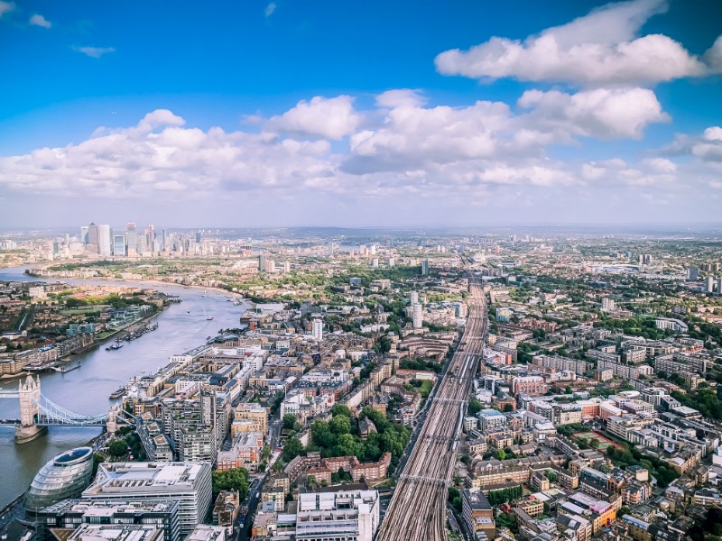 London aerial view