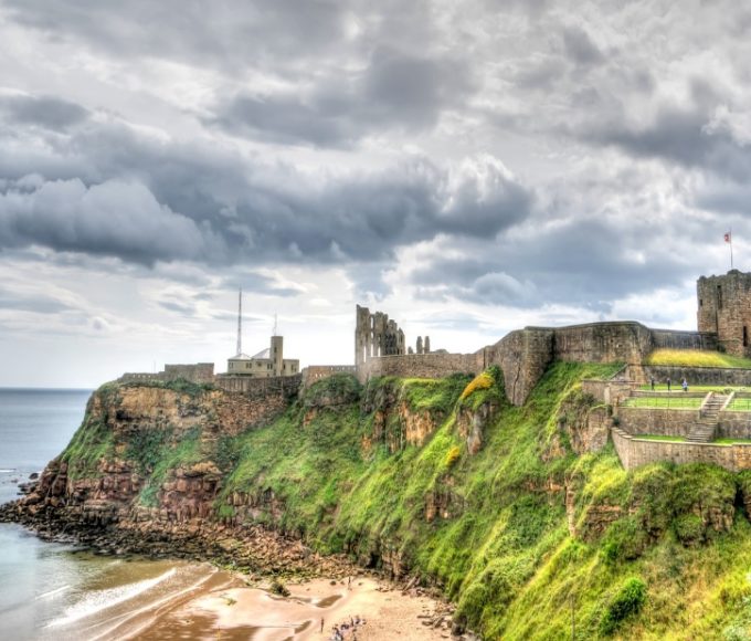 Landscape photo of the Newcastle castle