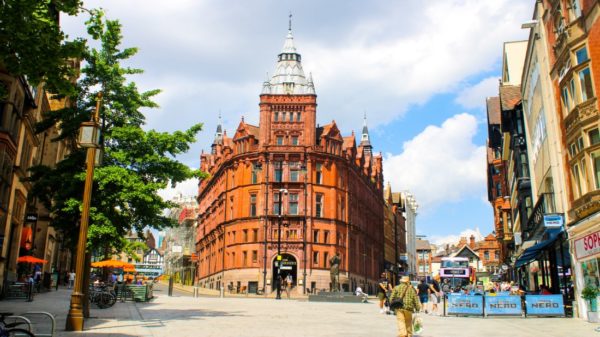 Brown concerete building in Nottingham