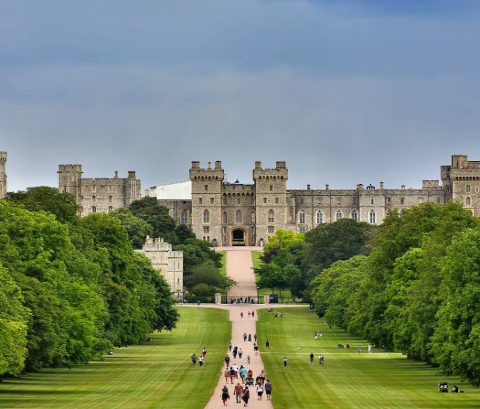 Aerial view of Windsor Castle