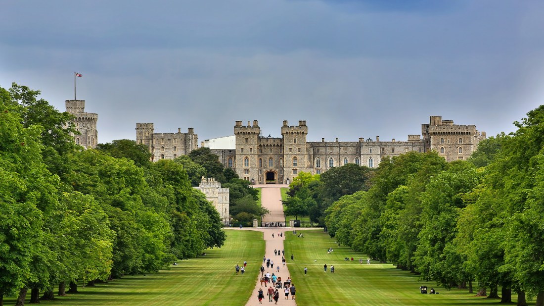 Aerial view of Windsor Castle